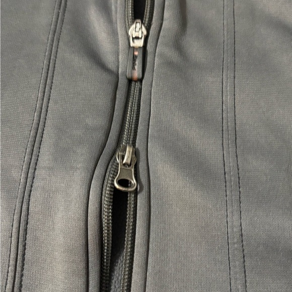 Men’s PING Full Zip Charcoal Fleece Jacket with Double Zipper. Black Embroidery - Picture 5 of 15